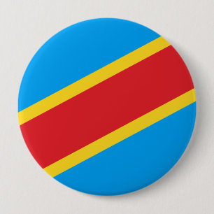 Democratic Republic of Congo 10 Cm Round Badge
