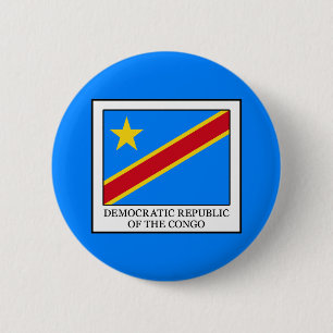 Democratic Republic of the Congo 6 Cm Round Badge
