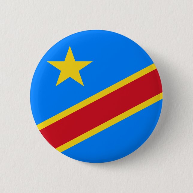 Democratic Republic of the Congo flag Button (Front)