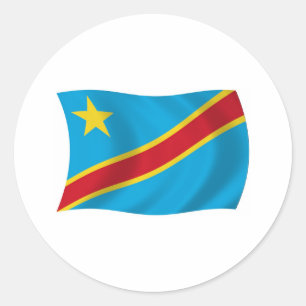 Democratic Republic of the Congo Flag Sticker