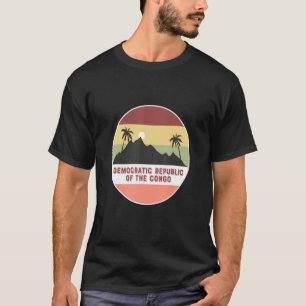 Democratic Republic Of The Congo Mountain And Palm T-Shirt
