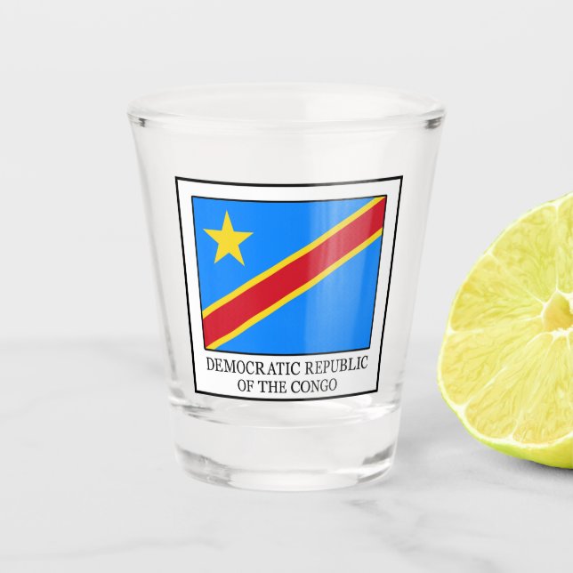 Democratic Republic of the Congo Shot Glass (Front)