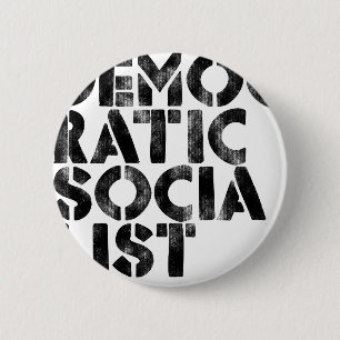 Democratic Socialist 6 Cm Round Badge