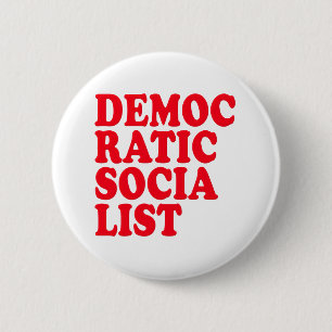Democratic Socialist 6 Cm Round Badge