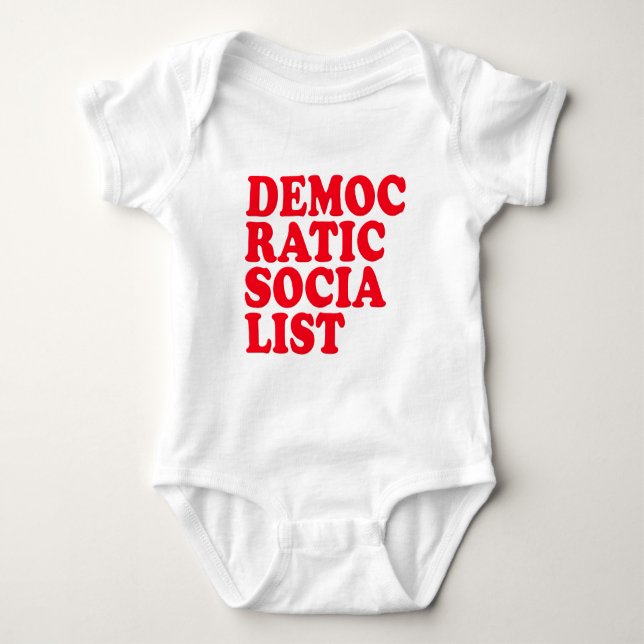 Democratic Socialist Baby Bodysuit (Front)