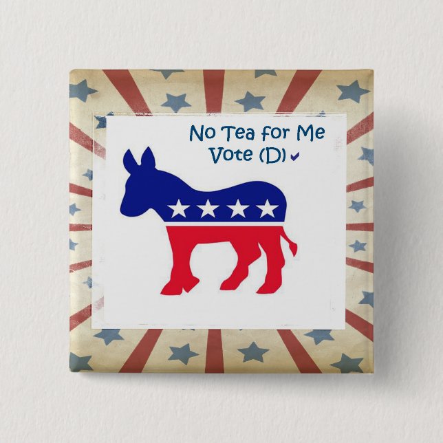 Democratic Vote Button (Front)