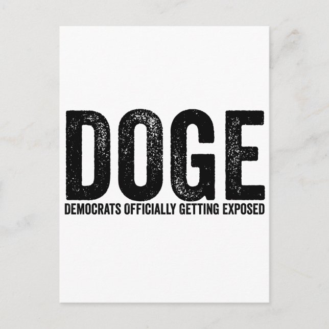 Democrats Officially Getting Exposed Postcard (Front)