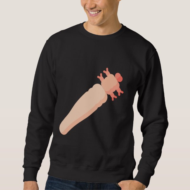 Demodex Mite - Bugs Science Geek Biology Sweatshirt (Front)