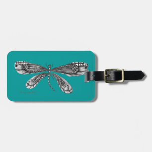 'Demoiselle' is a dragonfly Luggage Tag