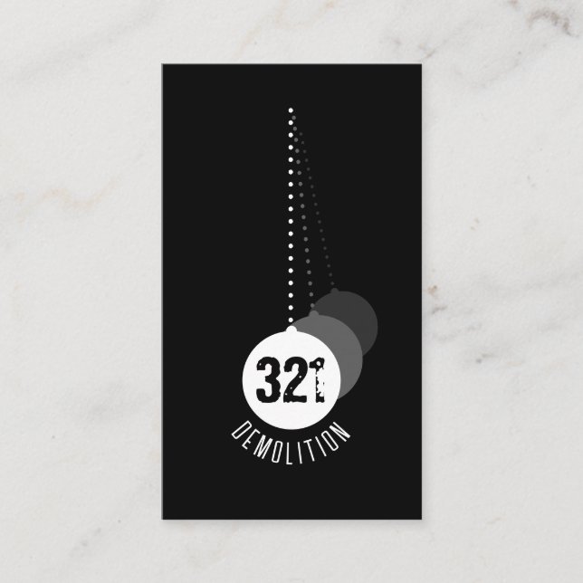Demolition Expert Business Card (Front)