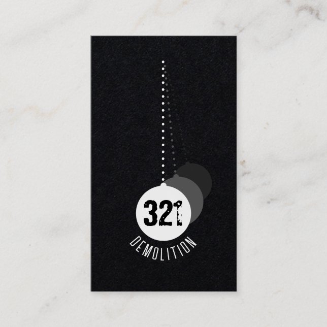 Demolition Expert Business Card v4 (Front)