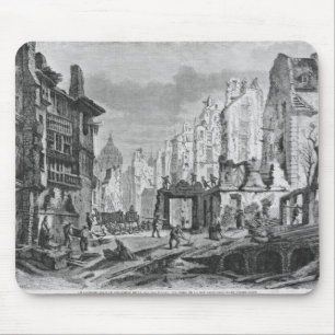 Demolitions for the building of Rue des Ecoles Mouse Pad