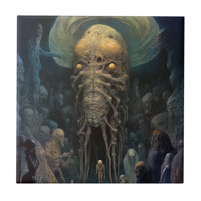 Demon Alien Underworld Creature Tile (Front)