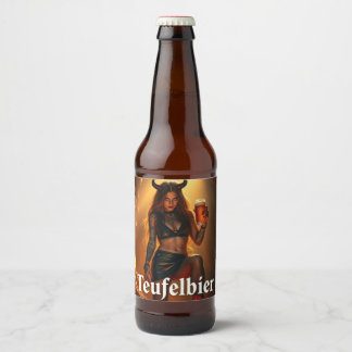 demon beer bottle label