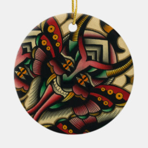 démon ceramic tree decoration