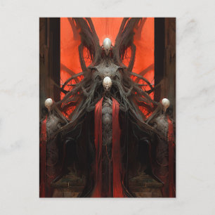 Demon Creatures Dark Fantasy Horror Postcard