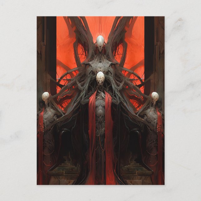 Demon Creatures Dark Fantasy Horror Postcard (Front)