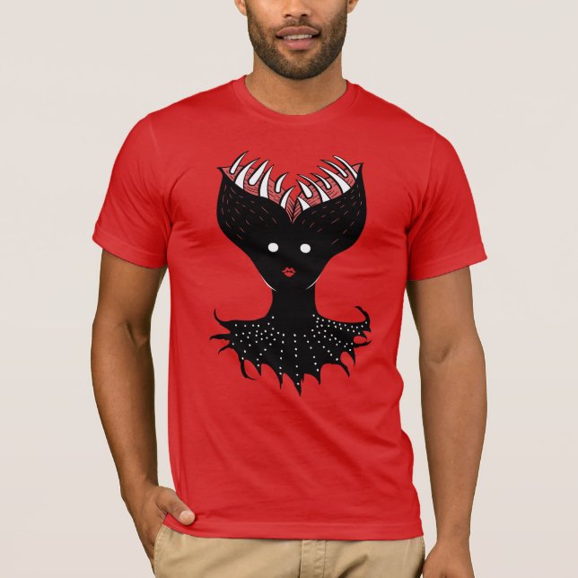 Demon creepy monster Halloween T-Shirt (Front)