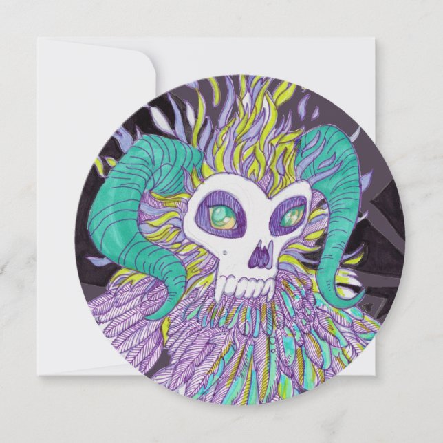 Demon Feathers Spooky Monster (Front)