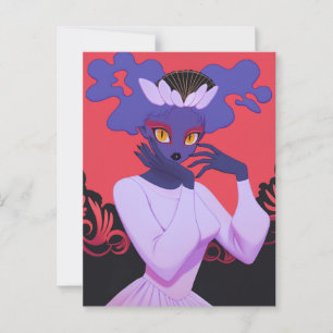 Demon Girl Postcard
