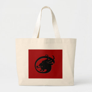 Demon Head Large Tote Bag