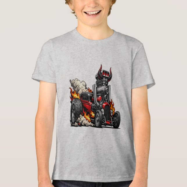 Demon Hot Rod Tri-Blend Shirt (Front)