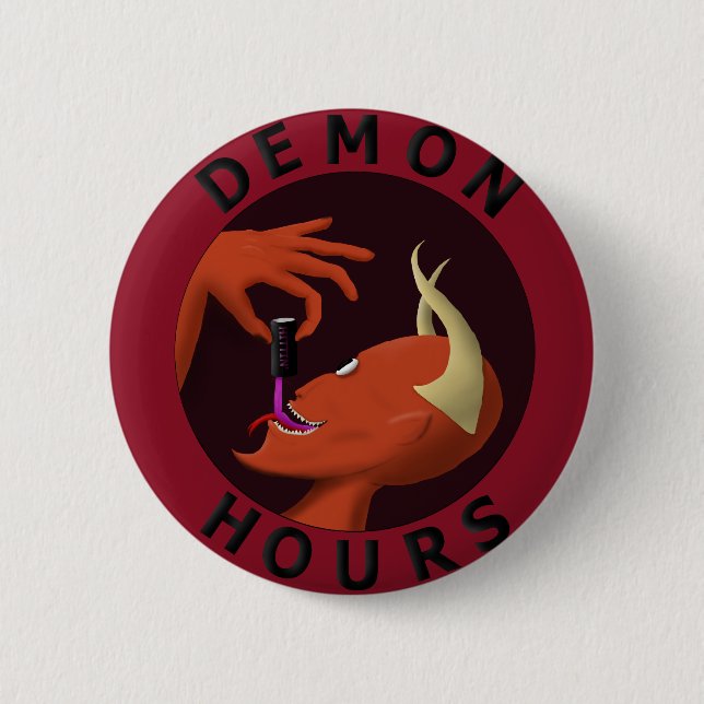 Demon Hours 6 Cm Round Badge (Front)