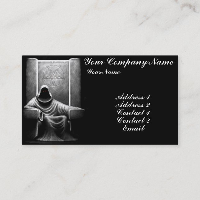 Demon Hunter Business Card (Front)