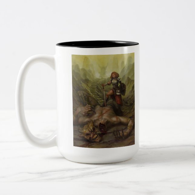 Demon Hunter Two-Tone Coffee Mug (Left)