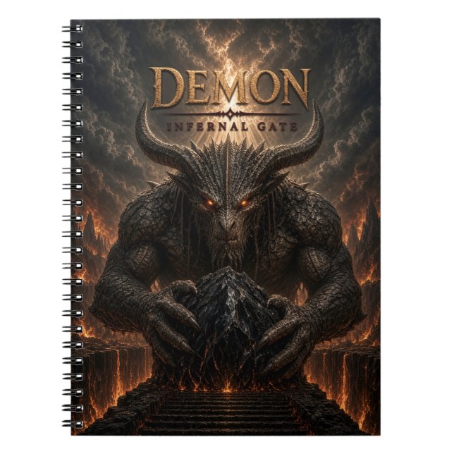 Demon Infernal Gate Dark Cinema Notebook (Front)