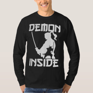 Demon Japanese Warrior Samurai Katana Sword Japan  T-Shirt