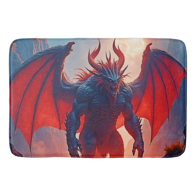 Demon King: Eternal Dragon Shadow Art Bath Mat (Front)