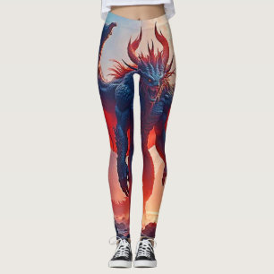 Demon King: Eternal Dragon Shadow Art Leggings