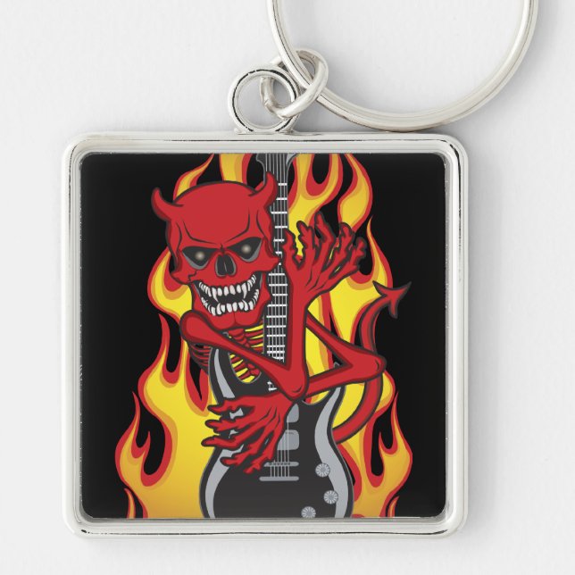 Demon of Rock Key Ring (Front)