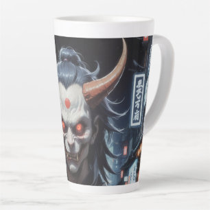 Demon Samurai Latte Mug