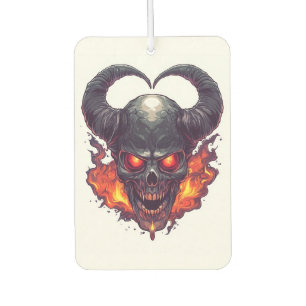 Demon Skull Firestorm Car Air Freshener