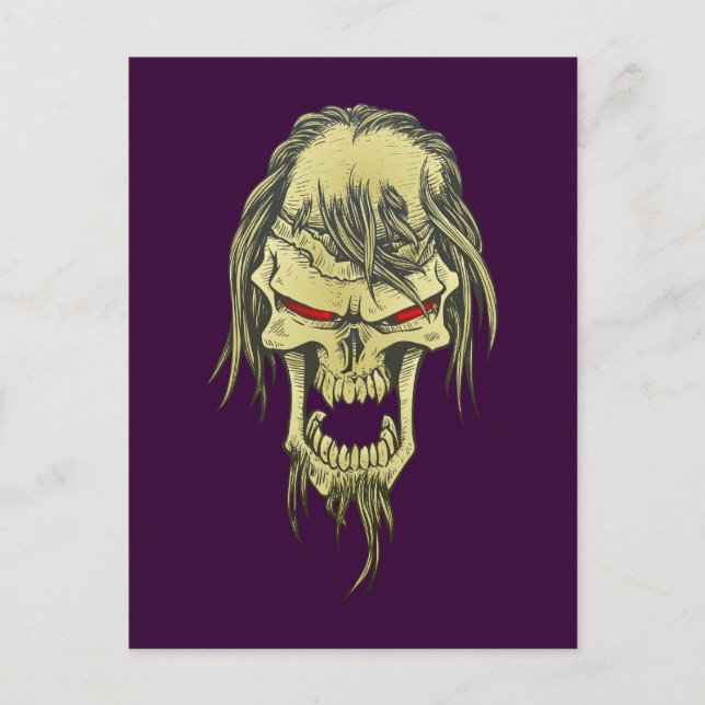 demon skull postcard (Front)