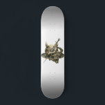 Demon Skull Python Snake Skateboard<br><div class="desc">This design may be personalised by choosing the customise option to add text or make other changes. If this product has the option to transfer the design to another item, please make sure to adjust the design to fit if needed. Contact me at colorflowcreations@gmail.com if you wish to have this...</div>