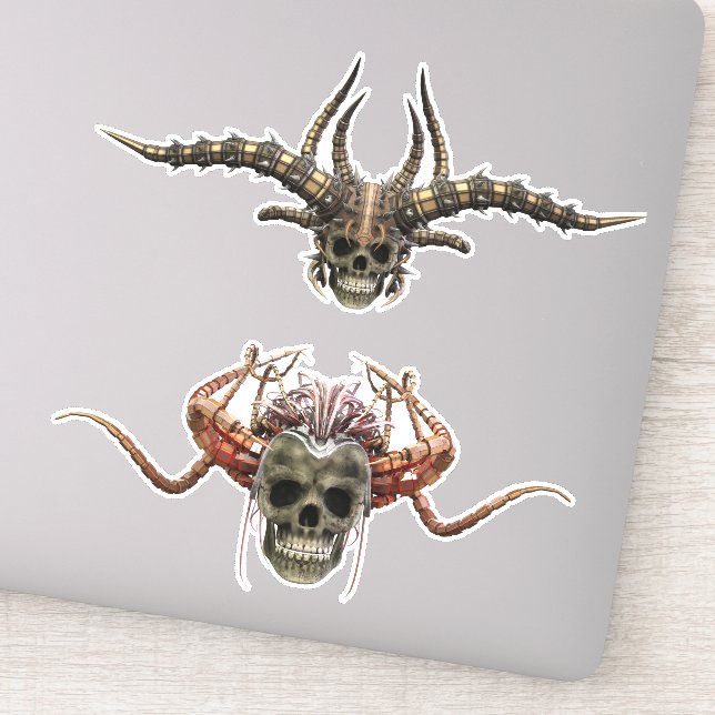 Demon Skull with helmets (Detail)