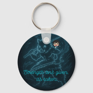 Demon Slayer Inosuke inspired Key Ring