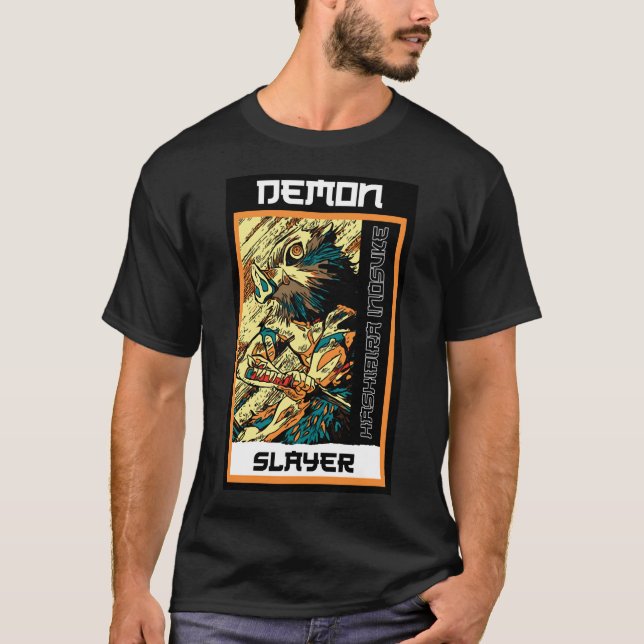 Demon slayer Inosuke retro T-Shirt (Front)