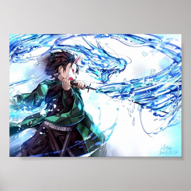 Demon Slayer  Kimetsu No Yaiba  Tanjiro Poster (Front)
