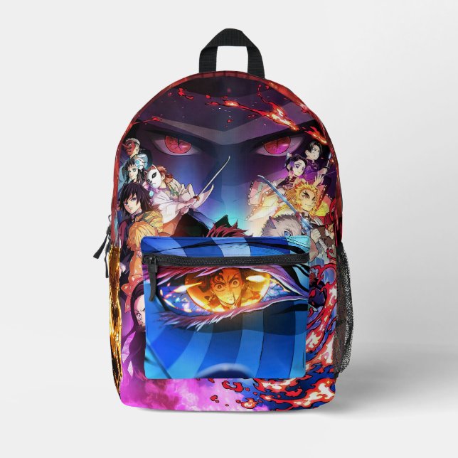 Demon slayer printed backpack (Front)