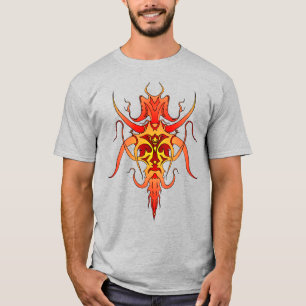 Demon Tribal Tattoo Design T-Shirt