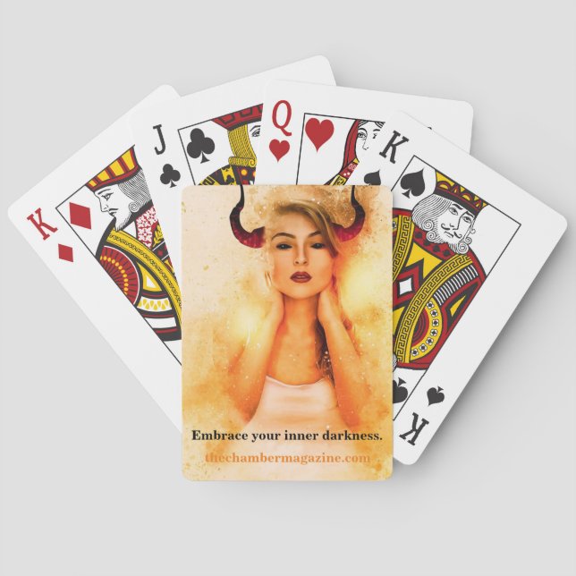 demon woman playing cards (Back)
