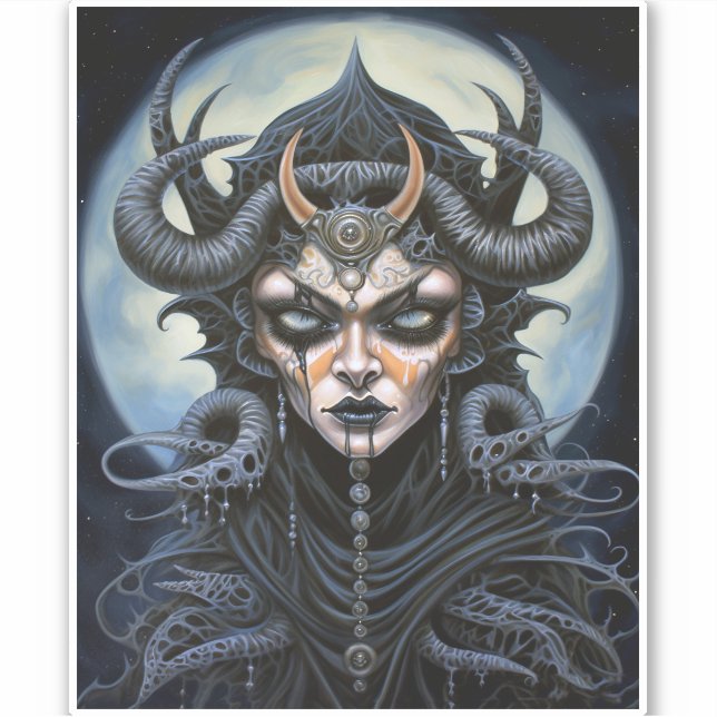 Demon Woman Queen Dark Fantasy Art (Front)