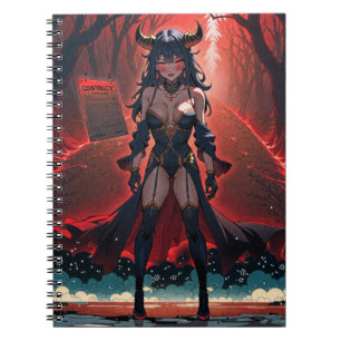 Demoness with Contact at Crossroads, Anime Demon Notebook