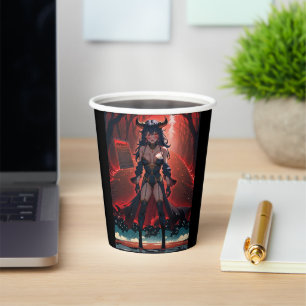 Demoness with Contact at Crossroads, Anime Demon Paper Cups
