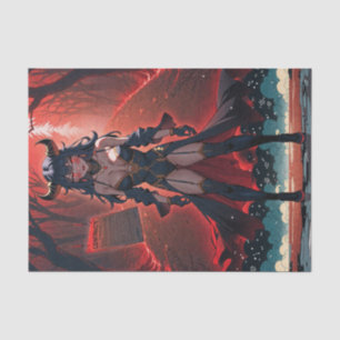 Demoness with Contact at Crossroads, Anime Demon Tissue Paper