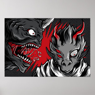 Demonic Creatures; Dual Monster Confrontation Poster